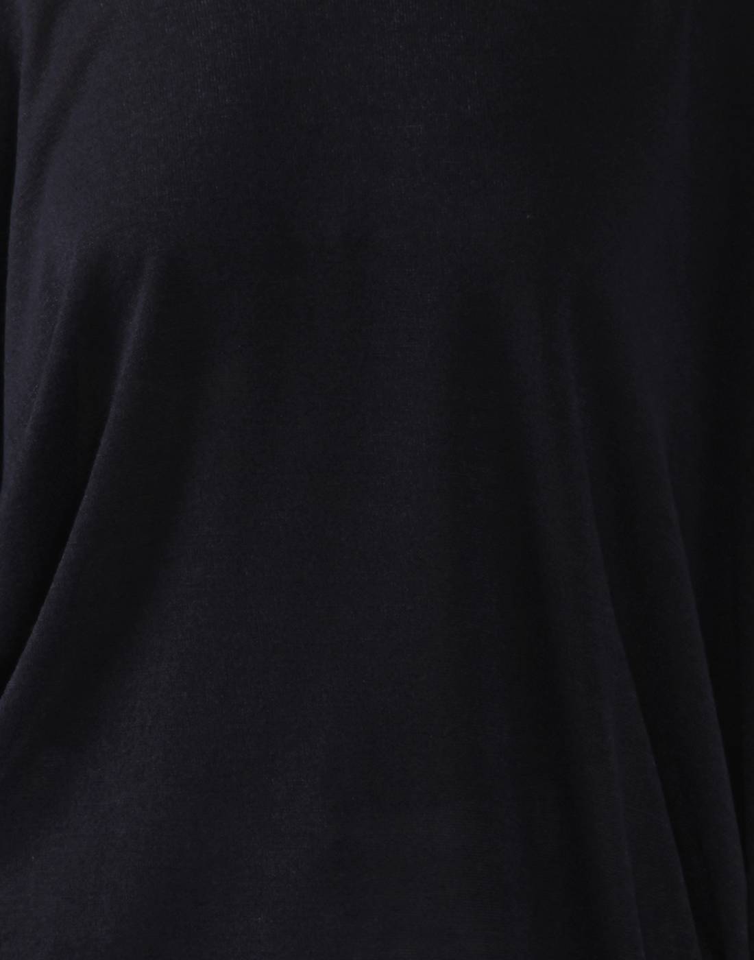 Ax Paris Women Casual Wear Black Asymmetric Top